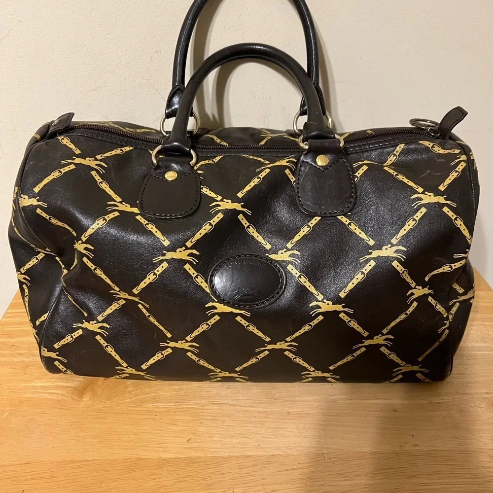 Longchamp Vintage Leather Satchel